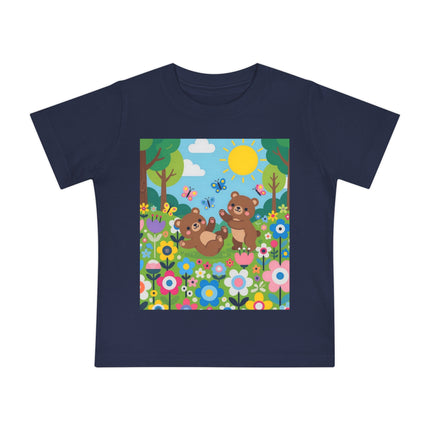 Woodland Bear Cubs at Play Baby T-Shirt – A Forest Full of Joy