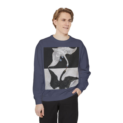 The Swan by Hilma af Klint Garment-Dyed Sweatshirt