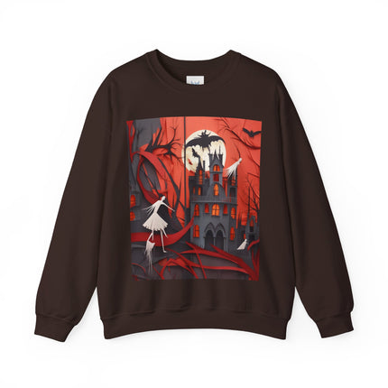 Halloween Night Scene Unisex Heavy Blend™ Crewneck Sweatshirt