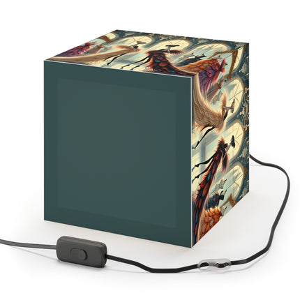🧚👗 The Couture & Wings Light Cube Lamp – Fairy Fashion & Enchanted Glamour