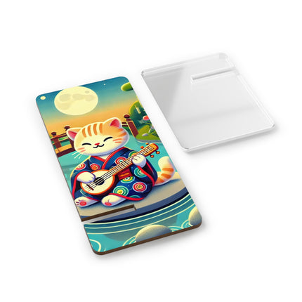 Melodic Kitten by the Koi Pond Mobile Display Stand for Smartphones