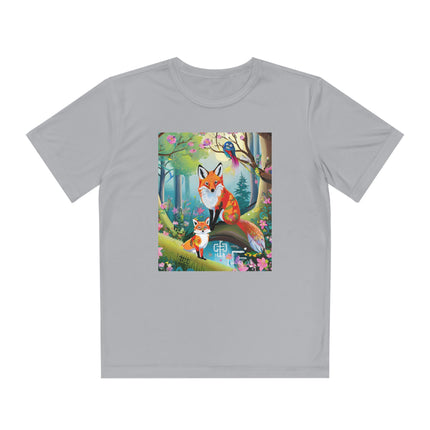 Mischievous Fox Youth Competitor Tee – Forest Fun & Whimsical Adventure