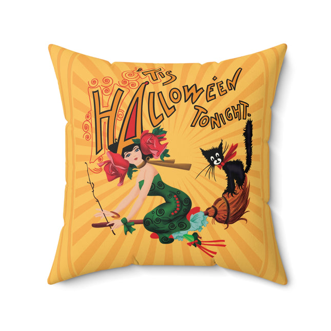 The Bewitching Ride Spun Polyester Square Pillow