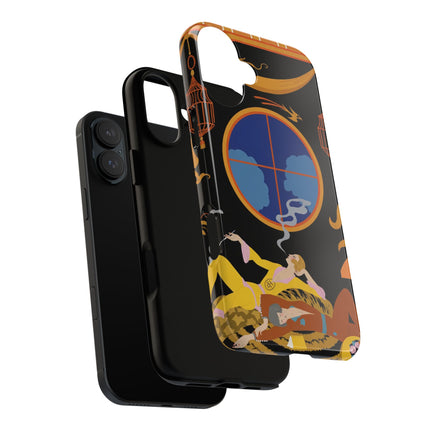Art Deco Lounge Phone Case – Opulent Smoke & Timeless Glamour