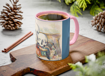 The Three Skulls by Paul Cézanne Colorful Mugs (11oz, 15oz)
