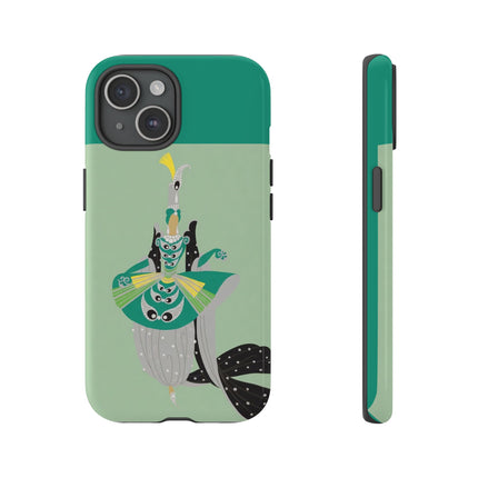 Peacock Dancer Phone Case – Opulent Glamour & Theatrical Elegance
