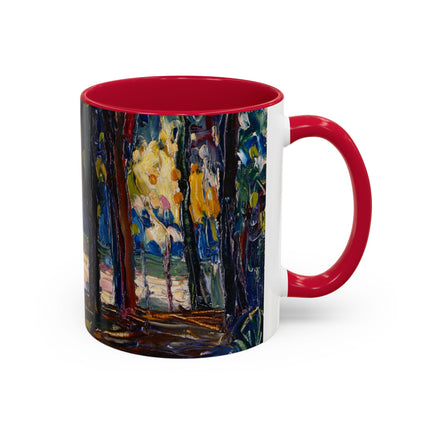 In the Park of St. Cloud by Wassily Kandinsky Colorful Mugs (11oz, 15oz)