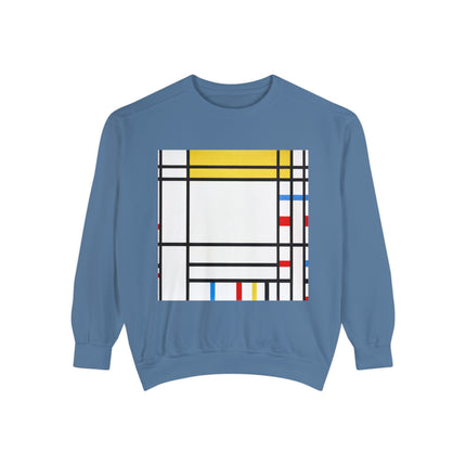 Place de la Concorde by Piet Mondrian Garment-Dyed Sweatshirt