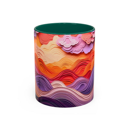 Dramatic Sunset Sky Colorful Mugs (11oz, 15oz)