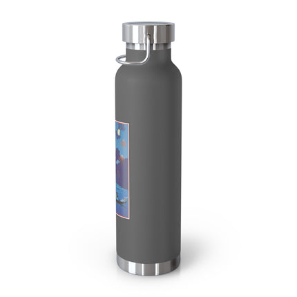 Fireworks in Venice by George Barbier Copper Vacuum Insulated Bottle, 22oz