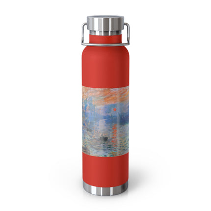 Sunrise by Claude Monet Copper Vacuum Insulated Bottle, 22oz