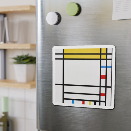 Place de la Concorde by Piet Mondrian Die-Cut Magnets (5 Sizes)
