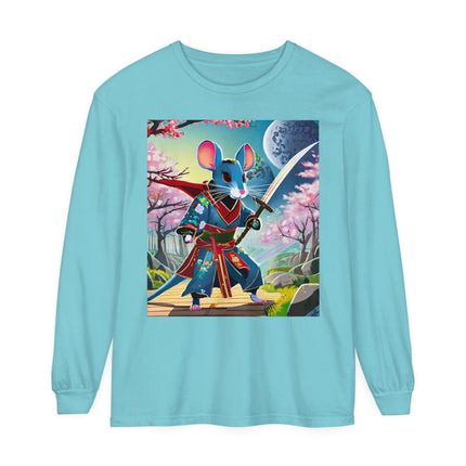 Cyber Samurai Rat Long Sleeve T-Shirt