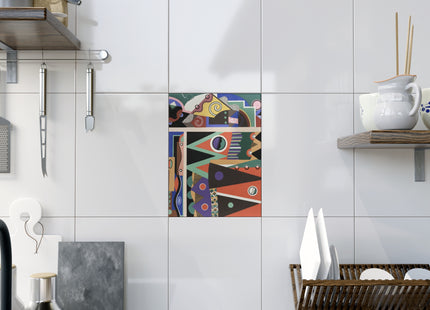 Collection decors et couleurs Pl.03 by Georges Valmiers Ceramic Tile