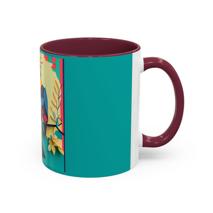 Curious Crow Colorful Mugs (11oz, 15oz)