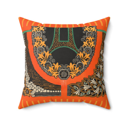 La décoration moderne dans le textile Pl. 6 by Gaston Charlet Spun Polyester Square Pillow