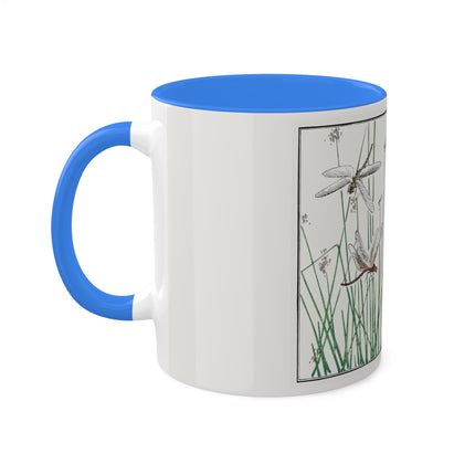 Dragonflies by Morimoto Toko Colorful Mugs, 11oz
