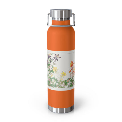 Aquilegia Flower by Tanigami Kônan Copper Vacuum Insulated Bottle, 22oz