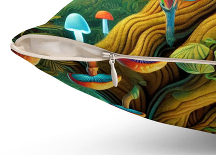 Silent Stripes Spun Polyester Square Pillow