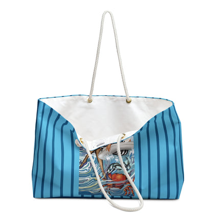 Playful Waves and Fashion Follies Weekender Bag