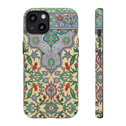 Arabic Art Pattern, Plate by Emile Prisse d’Avennes Phone Cases
