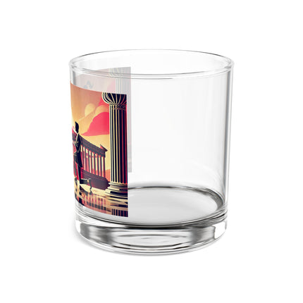 Art Deco Valentine's Romance Rocks Glass, 10oz