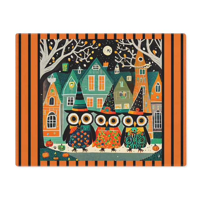Night of the Trick-or-Treating Owlets Placemat, 1pc