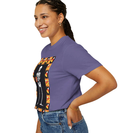 Candy Corn Skeleton Unisex Garment-Dyed T-shirt