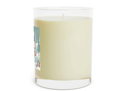 Candy Cane Timekeeper Bunny Scented Candle - Full Glass, 11oz