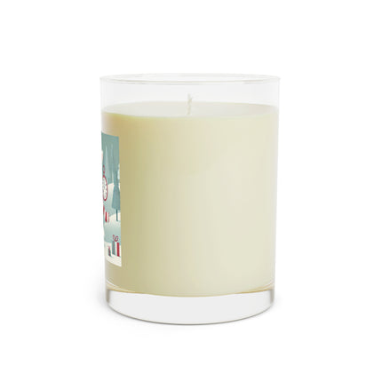 Candy Cane Timekeeper Bunny Scented Candle - Full Glass, 11oz