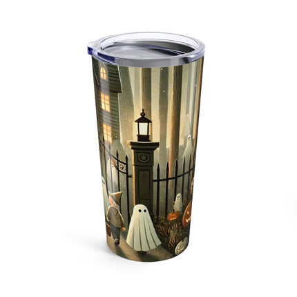Ghostly Welcome – A Halloween Night Tumbler 20oz