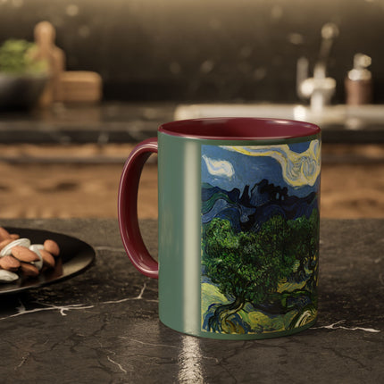 Olive Trees by Vincent Van Gogh Colorful Mugs (11oz, 15oz)