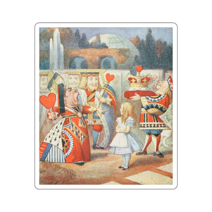 “Off with her head! Off with—" by Sir John Tenniel Kiss-Cut Stickers (4 Sizes)
