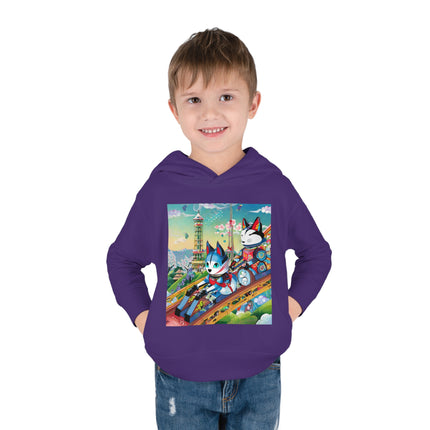 Kitsune Carnival Toddler Pullover Fleece Hoodie