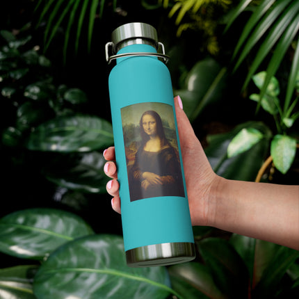 Mona Lisa by Leonardo da Vinci Copper Vacuum Insulated Bottle, 22oz