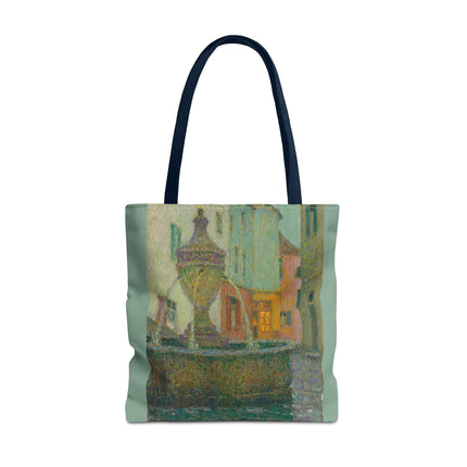 La Fontaine, Saint-Paul De Vence by Henri Le Sidaner Tote Bag (AOP)