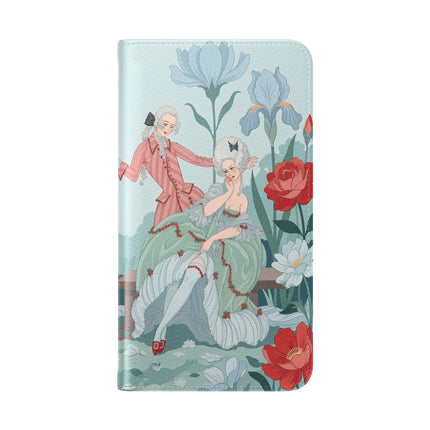 🌹💌 The Secret Rose Garden Courtship Flip Case – Art Deco Floral Romance