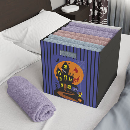 Halloween Night at the Haunted House Felt Storage Box
