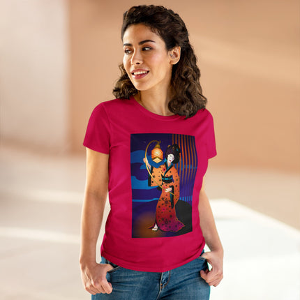 The Enchanting Geisha Women's Midweight Cotton Tee