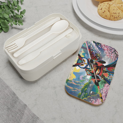 Cyberpunk Samurai Owl Bento Lunch Box
