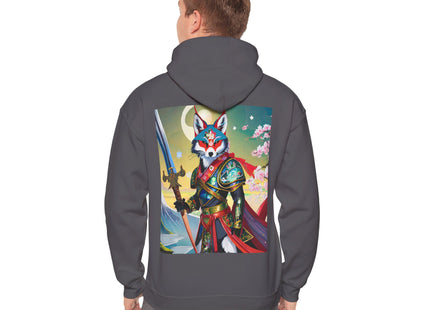 Cyberpunk Samurai Fox – Heavy Blend™ Hooded Sweatshirt