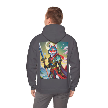 Cyberpunk Samurai Fox – Heavy Blend™ Hooded Sweatshirt