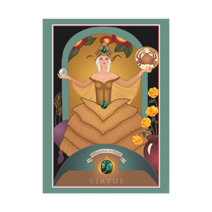 June & Pearl, Alexandrite (from the Gem Series) by Sofia Chiostri Postcards (envelopes included) - Bundles of 10, 30, 50 Pieces