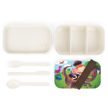Dino Dash: Boy & Dinosaur Adventure Bento Lunch Box