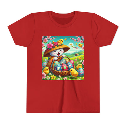 Geisha Kitten’s Easter Delight Youth Short Sleeve Tee