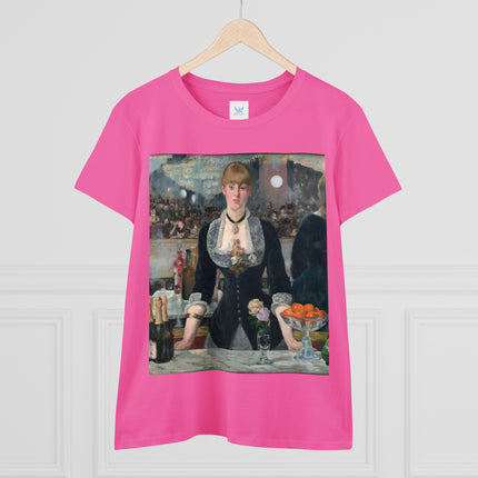 A Bar at the Folies-Bergère by Edouard Manet Women's Midweight Cotton Tee