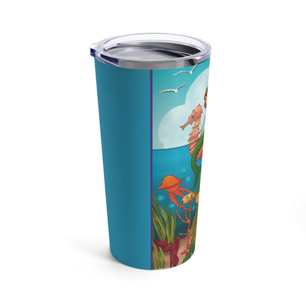 Three Mermaids with Strings of Pearls by Carlo Chiostri Tumbler 20oz