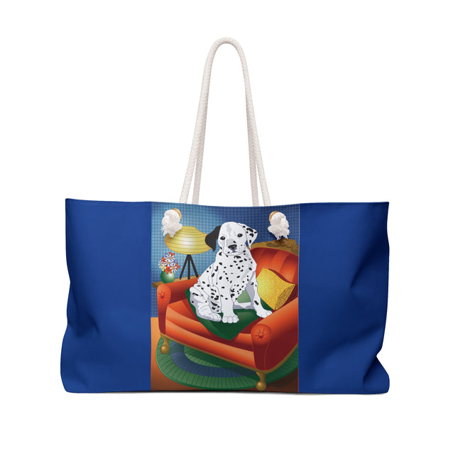 A Dalmatian's Cozy Corner Weekender Bag