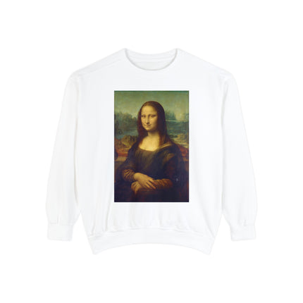 Mona Lisa by Leonardo da Vinci Unisex Garment-Dyed Sweatshirt