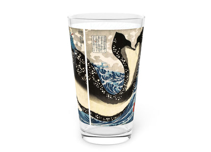 Miyamoto no Musashi Attacking the Giant Whale by Utagawa Kuniyoshi Glass, 16oz